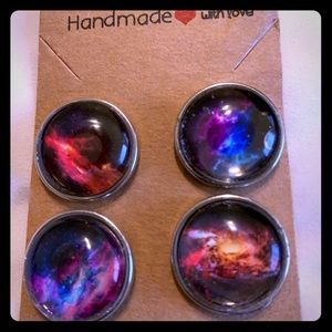Galaxy Ginger Snap buttons